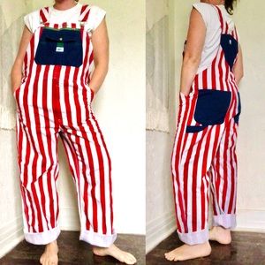Liberty American Flag Overalls XL